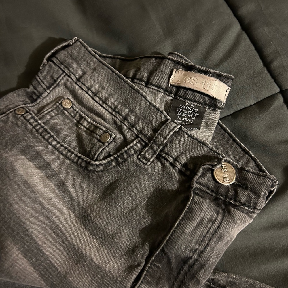 Boys jeans grayish with white ombré design